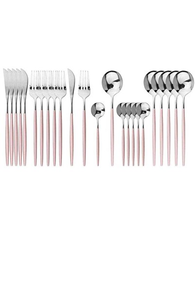 Generic MahMir® Flatware Serving Set 24 Piece, Stainless Steel Silverware Set...