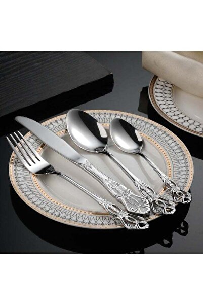 Generic 4-Piece Stainless Steel Cutlery Set Stainless Steel Spoon Fork Knife ...