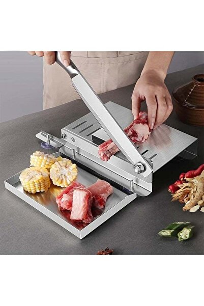 Generic Stainless Steel Manual Slicer Meat Cutter Cutter Slicing Knife Easy T...
