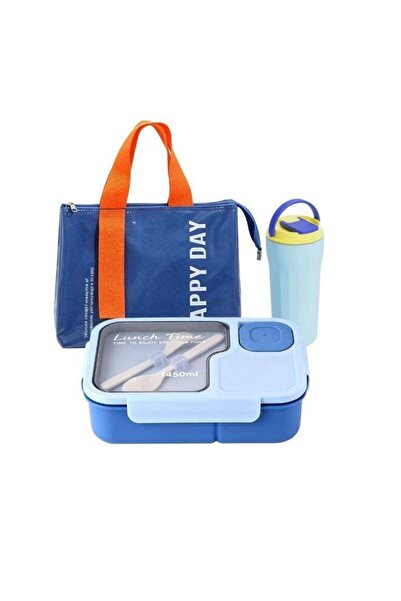 Generic Student Meal Box Set with Insulated Bag, 3-compartment Microwave-Safe...