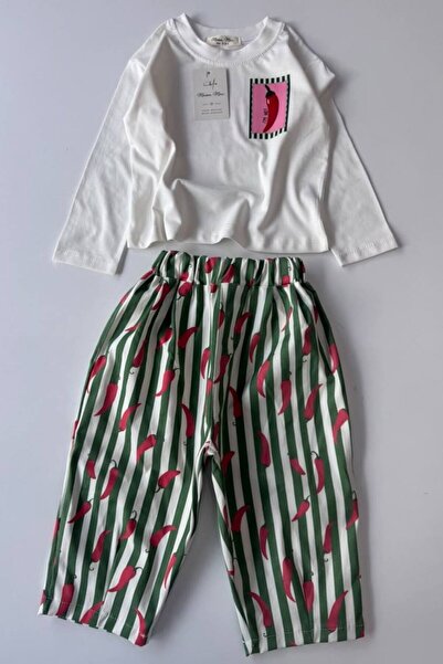 NOBLEKIDS Boy's Hot Pepper Themed Top and Bottom Set