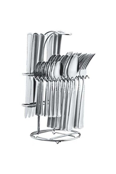 Generic 25-Piece Stainless Steel Cutlery Set Silver