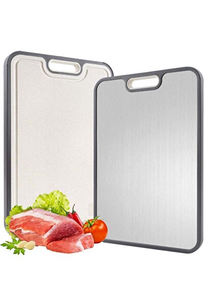 Generic Titanium Cutting Board for Kitchen, Cutting Board Double Sided Food G...