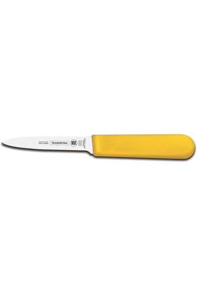 Generic Professional 4-Inch Paring Knife with Stainless Steel Blade and Yello...