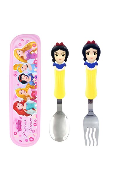 Generic Spoon and Fork Set with Case – Snow White Design, Stainless Steel Cut...