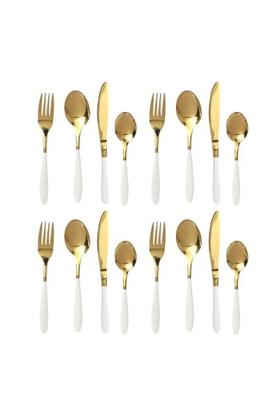 Generic SOBHYS Cutlery Set 16-Piece (4x4) – Stainless Steel Flatware, Heavy &...