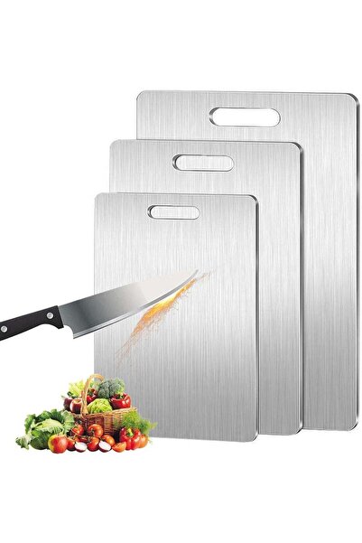 Generic 3pcs Stainless Steel Cutting Board Cutting Boards for Kitchen Upgrade...