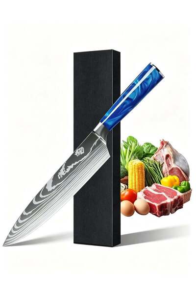 Generic Chef's Knife Kitchen Knife Paring Knife Premium with Gift Box,Blue Re...