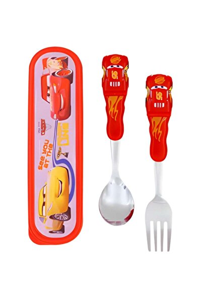 Generic Kids Cutlery Set Utensils Metal with 3D Assorted Cartoon Character Ca...