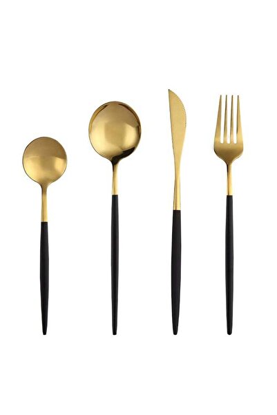 Generic 4-Piece Stainless Steel Dinnerware Fork,Spoon And Knife Cutlery Set G...