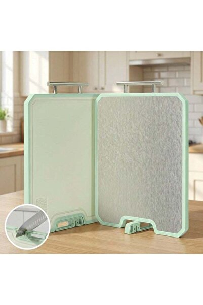 Generic Cutting Board with Whetstone, Large 304 Stainless Steel Double-Sided ...