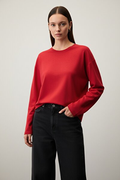 Nika Fashion Μακρυμάνικη μπλούζα από απαλό ύφασμα Modal Touch