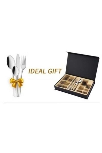 Generic Stainless Steel Silver Cutlery Set | Elegant Spoon, Knife & Fork Dini...