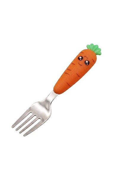 Generic BERAM Rabbit Rapier Children’s Dining Fork – Carrot Design Handles, 1...