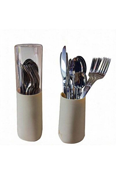 Generic 16-Piece Stainless Steel Cutlery Set for 4, Silverware Set with Clear...