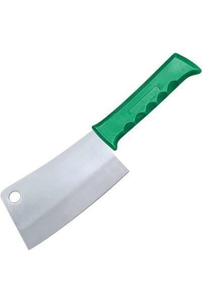 Generic Kitchen Master 6 Inch Stainless Steel Meat Cleaver with Green Handle