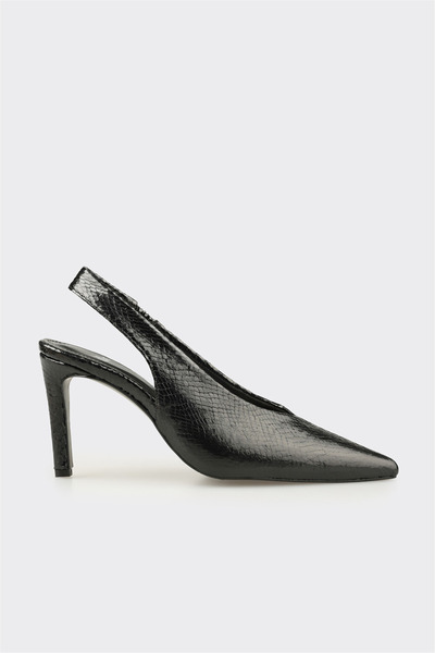 Elle Shoes Siyah Kadın Yüksek Topuk Ayakkabı