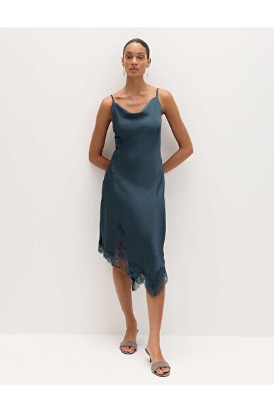 Marks & Spencer Asimetrik Dantel Elbise