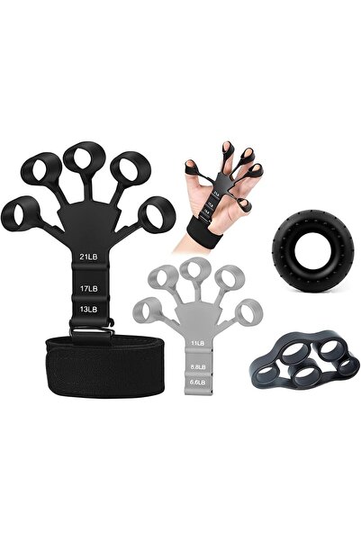 Arabest Grip Strength Trainer Set,2Pcs Silicone Hand Grip Strengthener,6 Resi...