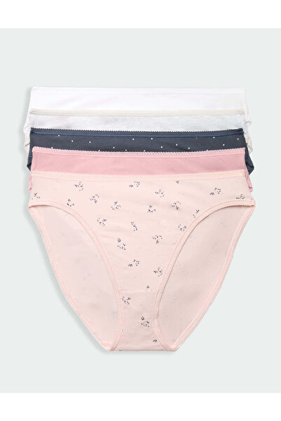 Marks & Spencer 5'li Cotton High Leg Külot Seti