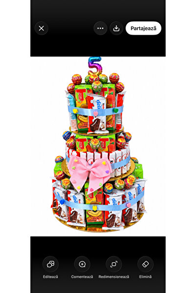 NO BRAND Tort de dulciuri personalizat