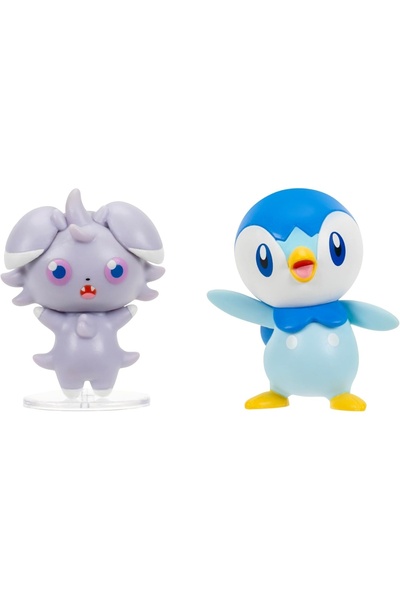 Pokemon Set de 2 figurine de acțiune, (Espurr și Piplup)