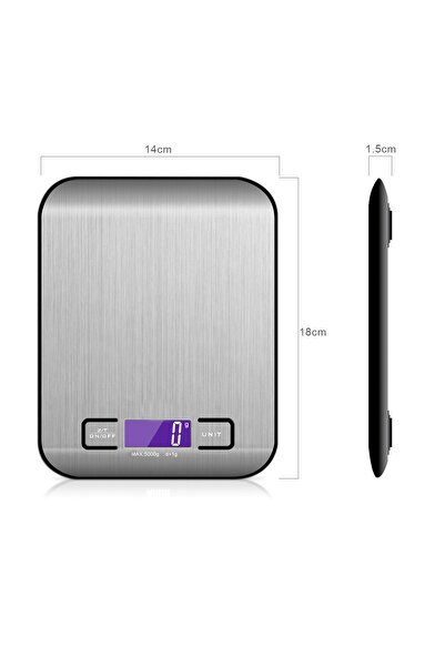 ODM Factory Wholesale Stainless Steel 5kg 0.1g Digital Food Scale Electronic ...
