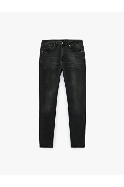 Koton Regular Waist Pocketed Cotton Skinny Fit Jean Trousers - Michael Jean