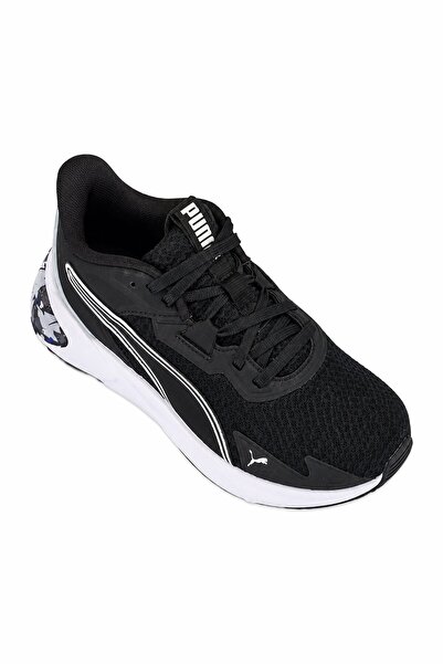 Puma حذاء الجري للأطفال الأولاد Disperse XT 4 Camo Lace Up، أسود