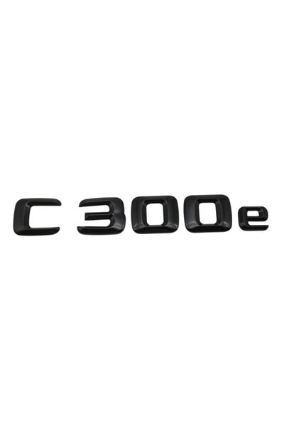 MERCEDES Emblemă neagră C 300e, pentru portbagajul spate