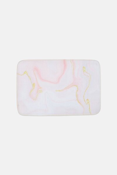Muy Mucho Textured Bathroom Rug, Multicolor