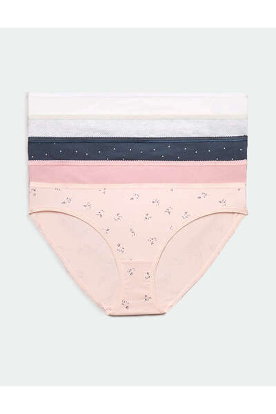 Marks & Spencer 5'li Cotton Lycra® Bikini Külot Seti
