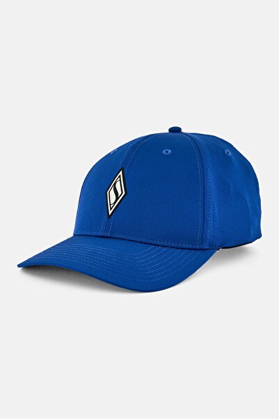 SKECHERS Men Brand Logo Snapback Cap, Blue
