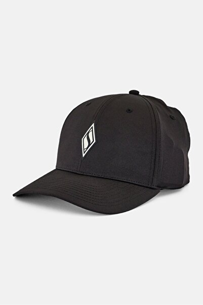 SKECHERS Men Brand Logo Snapback Cap, Black