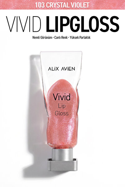Alix Avien Parlak Bitişli Nemlendirici E Vitaminli Dudak Parlatıcı - Vivid Li...