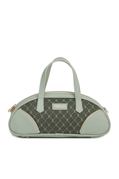 Tergan Green Textile Women's Handbag - S26K1Twc0727-T5I