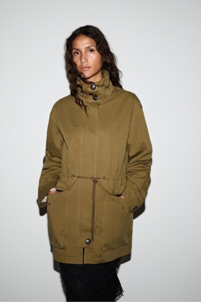LEFTIES Oversize süet parka