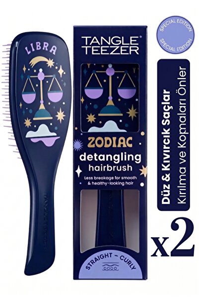 Tangle Teezer Zodiac The Ultimate Detangler Libra Saç Açıcı Tarak (Düz ve Kıv...