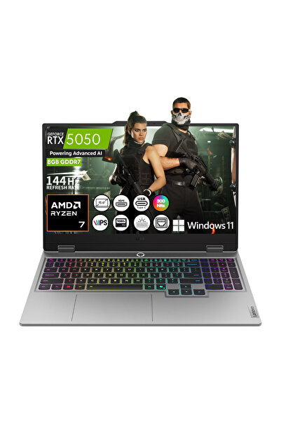 LENOVO LOQ 15AHP10 Ryzen 7 250 RTX5050 16GB RAM 1TB SSD 15.6" FHD IPS 144Hz W...