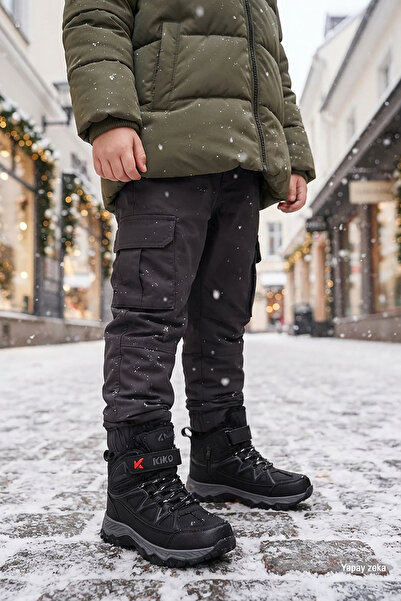 Kiko Kids Rude Günlük Fermuarlı Erkek Çocuk Bot Ayakkabı