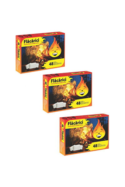 Generic Brand Комплект от 3 броя таблетки за запалване на огън Flamarici, 48 ...