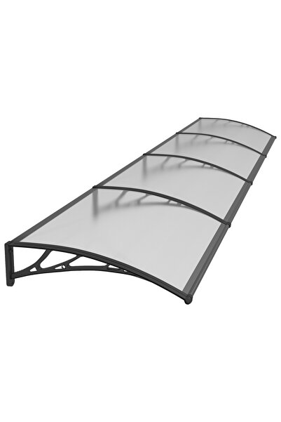 MAPROFI PREMIUM Σκίαστρο Εξωτερικής Πόρτας, 400 x 120 εκ., Διαφανές Πάνελ Πολ...