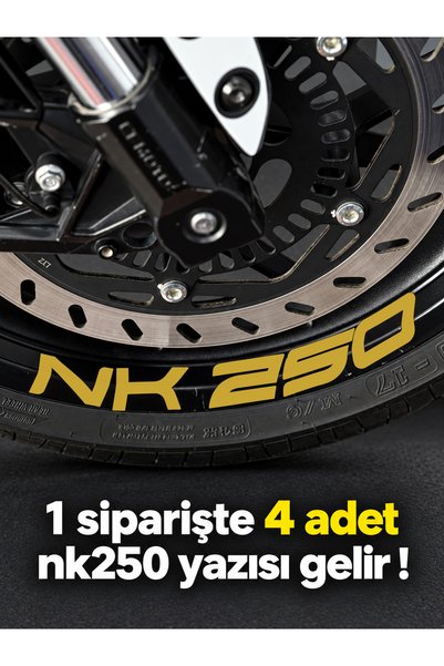 Banxtre ملصق حروف لعجلة NK250 بمقاسات كبيرة لـ CFMOTO NK250 (4 قطع في عبوة وا...