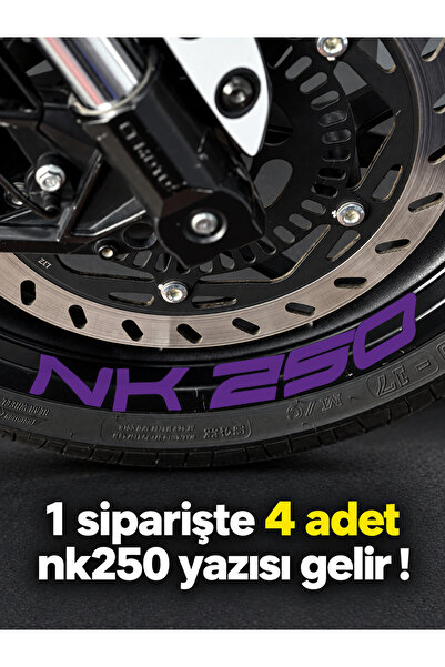 Banxtre ملصق حروف لعجلة NK250 بمقاسات كبيرة لـ CFMOTO NK250 (4 قطع في عبوة وا...
