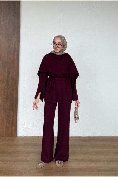 Ulugöl Tekstil Buttoned Collar Pocketed Suit