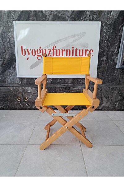 AHŞAP SARI ÇOCUK MİNİ REJİSÖR KOLTUĞU