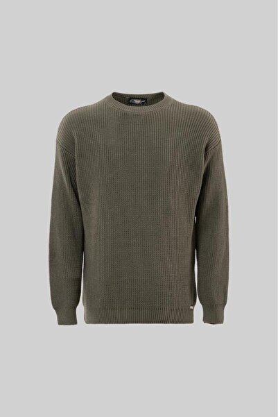 Machinist Men's Thessaloniki Knitted Clean Stitching Crew Neck Oversize Knitw...