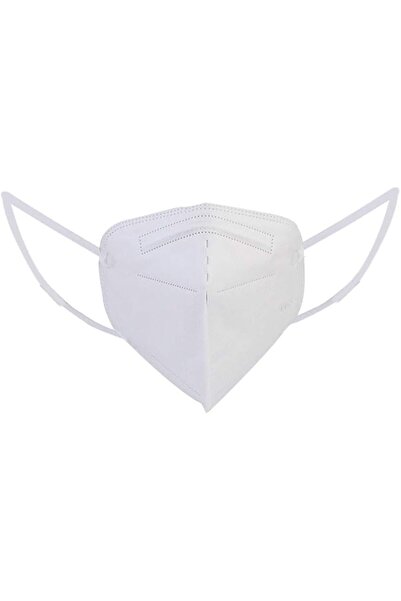 Lawazim Disposable Folding Mask-White (Non-Medical) 4 Piece | Disposable Brea...