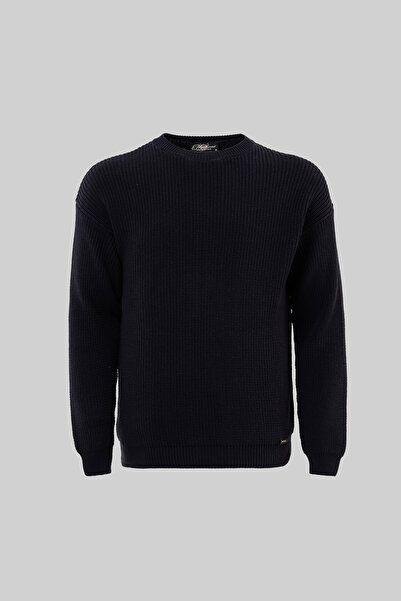 Machinist Men's Thessaloniki Knitted Clean Stitching Crew Neck Oversize Knitw...