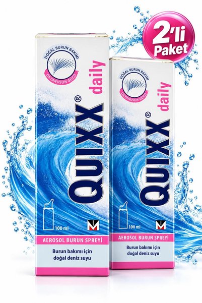 QUIXX Daily Aerosol Burun Spreyi 100 ml 2 Adet